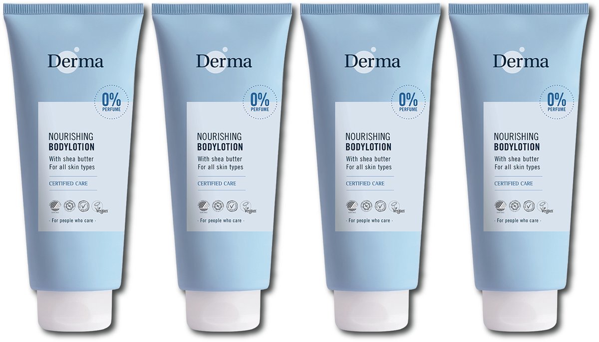 Derma Family Bodylotion - 4 x 350 ML - Parfumvrij