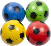 Plastic Voetbal - 23CM - 90 Gram - Kinderen - Verschillende Kleuren - Rood/Blauw/Groen/Geel