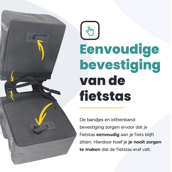Voltano Dubbele Fietstas Urban - Zwart - 30 Liter - 100% Waterdicht - Afsluitbaar - Tarpaulin van Voltano — afbeelding 4