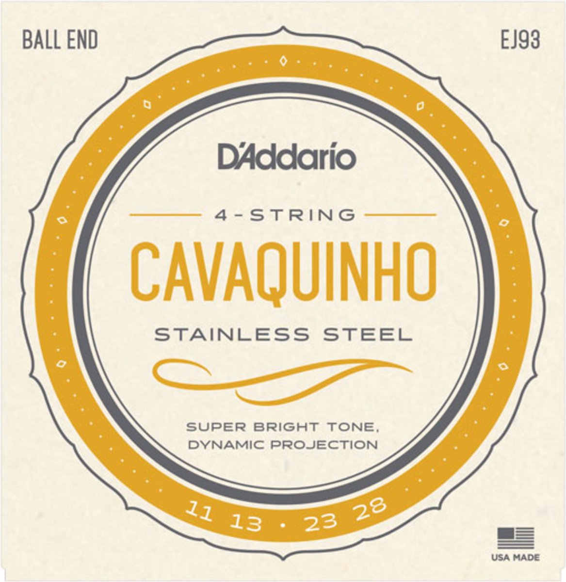 D'Addario EJ93 Snarenset voor Cavaquinho (11-28)