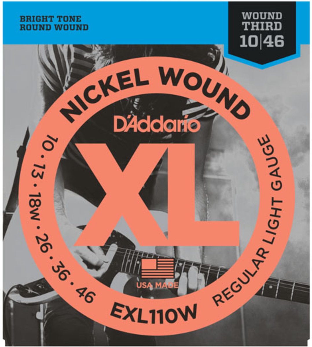 D'Addario EXL110W 10-46 wound g3 - Elektrische gitaarsnaren