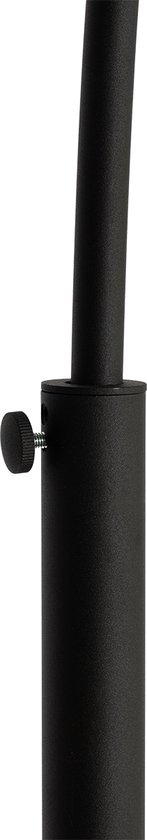 Moderne vloerlamp zwart met kap - Lofty