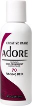 Adore Shining Semi Permanent Hair Color Raging Red-70 Haarverf