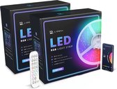 Lideka® - LED strip Bluetooth - 5 + 5 Meter - RGB - Incl. App Telefoon - Afstandsbediening - Light Strips - Licht Strip - Led Verlichting
