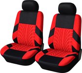 Set van 2 autostoelhoezen met korrels, universele stoelhoezen, compatibel met antislip en waterbestendig, voor limousines, auto, bestelwagen (rood)