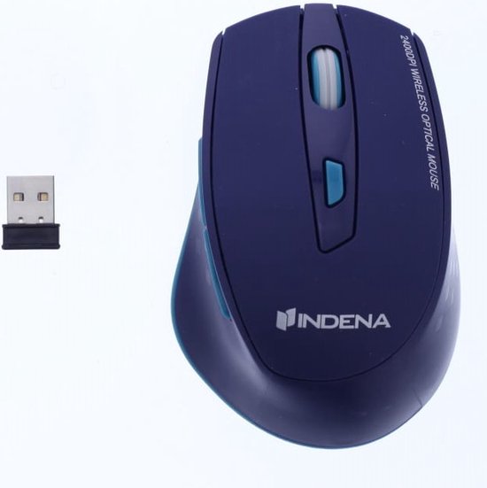 Draadloze Muis Laptop - Computermuis - Muis Computer - Stille Draadloze Muis - Geschikt voor – Computer – Mac – PC - Blauw
