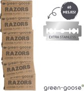 Top Merk double edge scheermesjes - universeel - 60 safety razor blades mesjes
