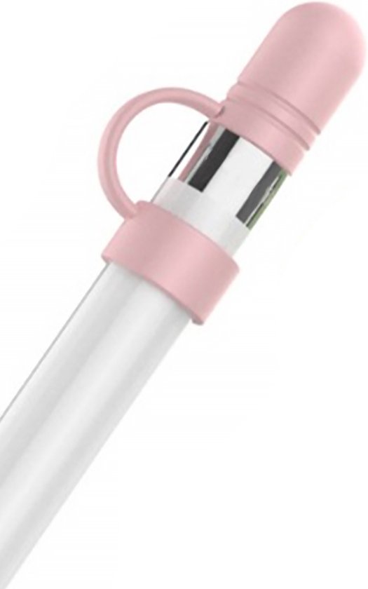 Ibley Siliconen dop voor Apple Pencil Roze - Vervangende dop - Anti lost cap - Dop beschermer - Lightning connector cover