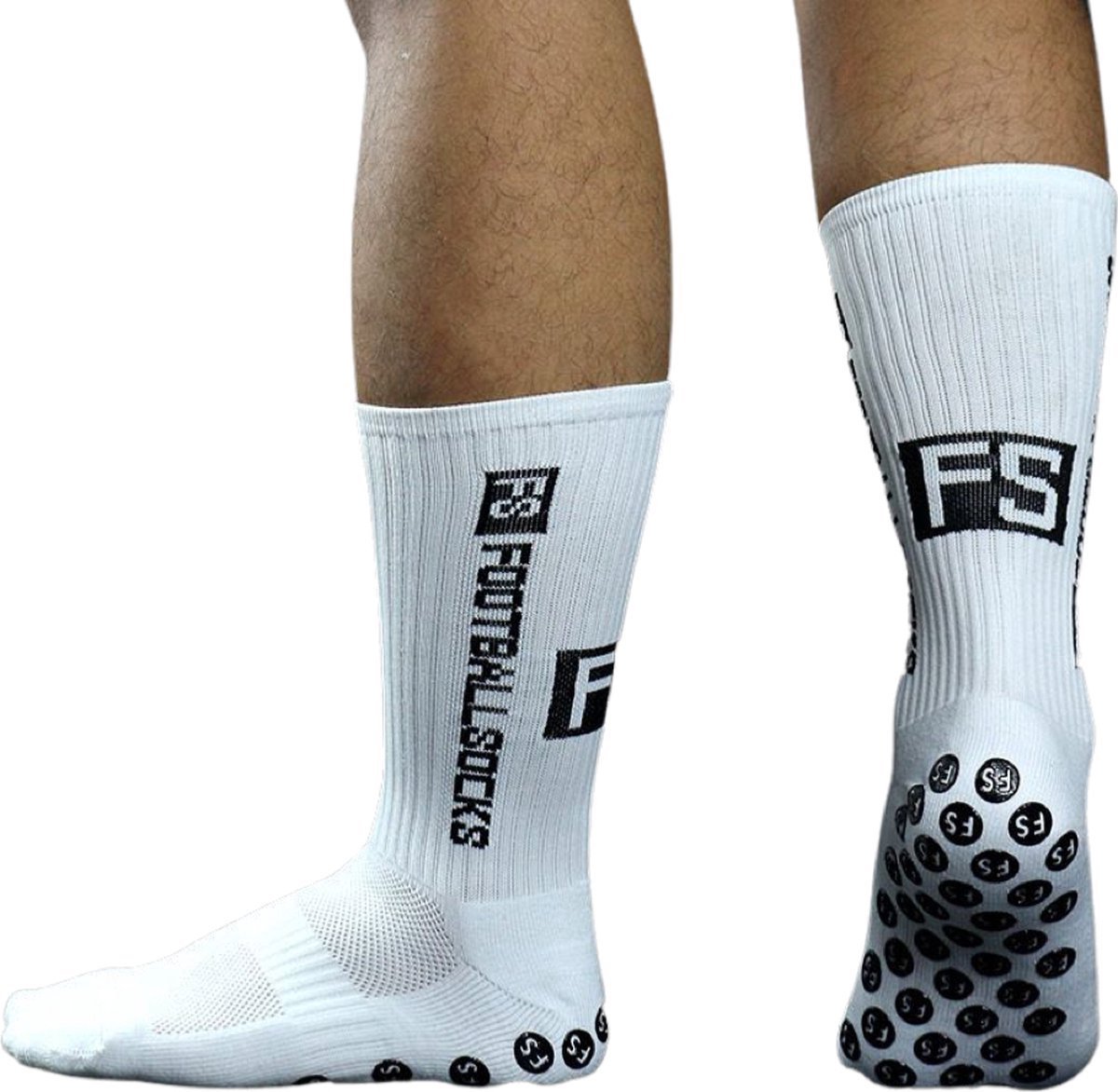 2-Pack Gripsokken Voetbal Wit Sportsokken Anti-Blaren (Maat 39-46) - 2 paar — cadeau in Sport & Outdoor - foto 3