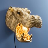 Wandlamp - Dierenlamp Nijlpaard Hippo Patty