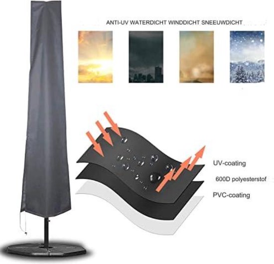 250/270/300cm Vervangende Parasoldoek 6/8 Baleinen, Grote Vervanging