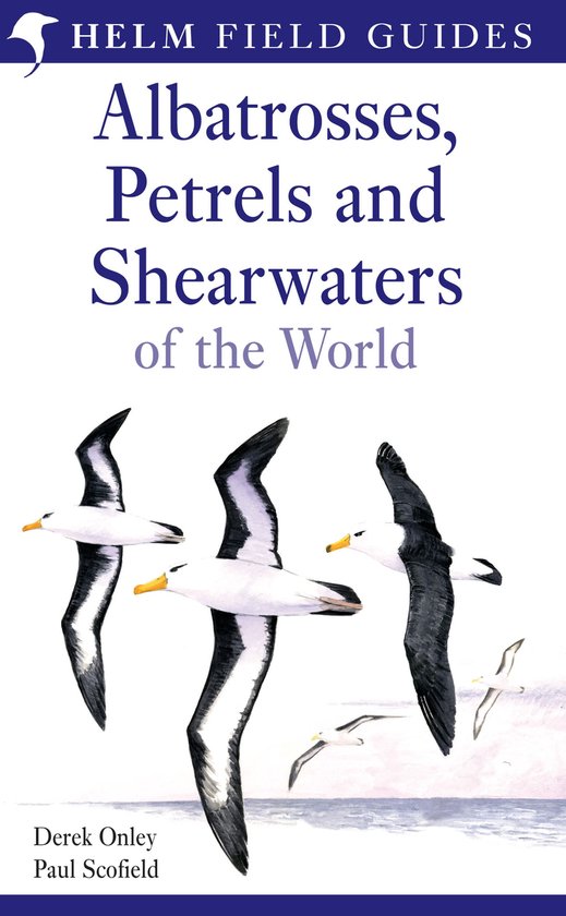 Livre 'Albatrosses, Petrels and Shearwaters of the World' avec des illustrations d'oiseaux marins en vol.