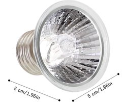 Reptielen UVB + UVA warmtelamp - 75 WATT - terrarium verlichting - warmtelamp - halogeenlamp - schildpadden - hagedissen - slangen - vogelspinnen