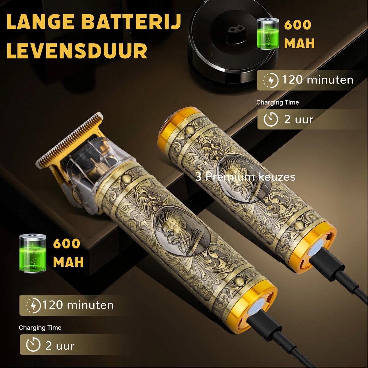 Phreeze 5 in 1 Draadloze Baardtrimmer + Neustrimmer thumbnail 5