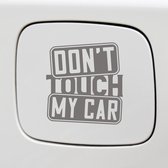 Autocollant pour pare-chocs - Ne touchez pas à ma voiture - 14x15 - Anthracite