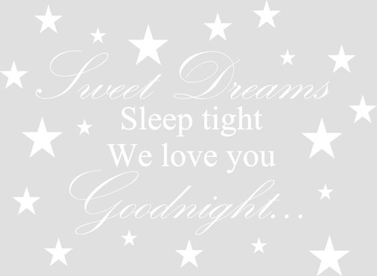 Tekst sticker Sweet Dreams - Slaapkamer