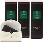 Dammann - Thé vert au jasmin 3 x 24 sachets cristal emballés - 72 sachets de thé avec pochette offerte
