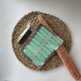 NailWrapz - Minty Fresh - Nagel wraps - nagelstickers- geen UV lamp nodig - Thuis manicure