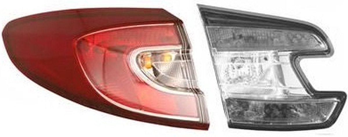 VanWezel 4377935 - Verre extérieur feu arrière gauche pour Renault Megane de 2009 à 2015