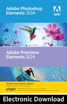 Adobe Photoshop & Premiere Elements 2024 - Student/Enseignant - Anglais/Français/Allemand/Japonais - Téléchargement Mac