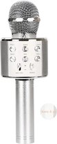 Karaoke Microfoon - Karaoke - Microfoon - Stemvervormer - Echo - Draadloos - Bluetooth – Zilver