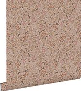 ESTAhome papier peint fleurs terre cuite rose - 139700 - 0,53 x 10,05 m