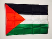 90 bij 150 cm - Grote Vlag van Palestina - Palestine - Palestijns - Palestijnse - Flag - Polyerster