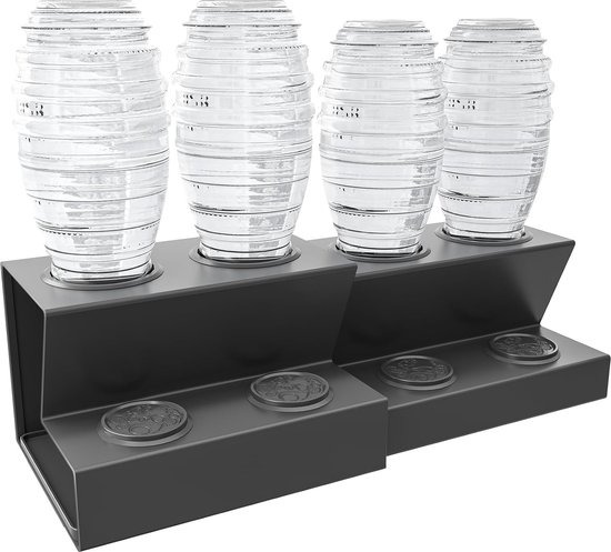 Porte-Bouteille SodaStream - Égouttoir Universel Pour Bouteilles Duo, Crystal, Easy, Biberons Et Gourdes - Métal Noir 2024
