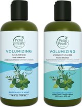 PETAL FRESH - Rosemary & Mint - Shampoo + Conditioner - 2 Pak