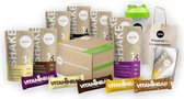 Starterbox Medium Light - Vegan Maaltijdvervanger – 6x Shake, 5x Vitaminebar, 1x extra Shake - Plantaardig, Rijk aan voedingsstoffen, Veel Eiwitten – incl. Tote Bag & Shakebeker