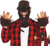 Fiestas Guirca - Handschoenen Weerwolf - Halloween - Halloween accessoires - Halloween verkleden