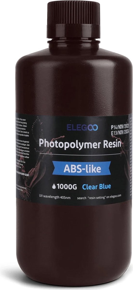 Elegoo - ABS-Like Resin 1kg - Clear Blue