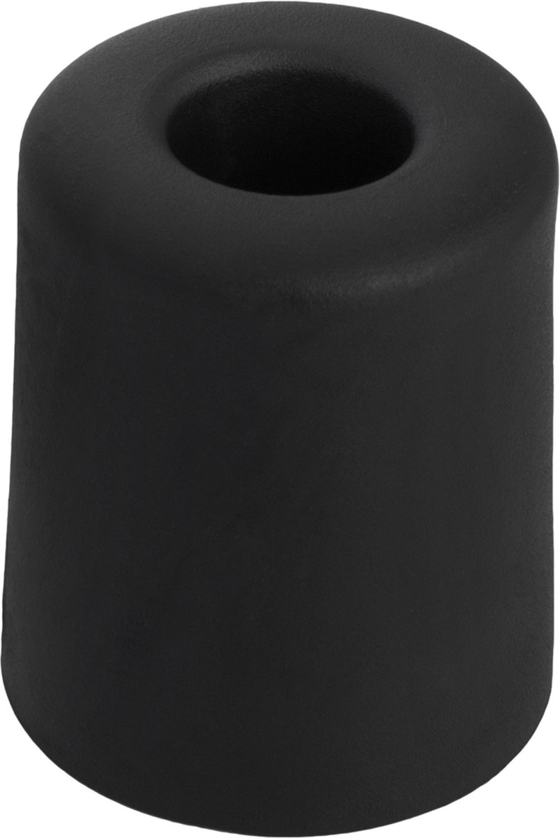 Deltafix Deurbuffer - deurstopper - zwart - rubber - 35 x 30 mm - schroefbevestiging