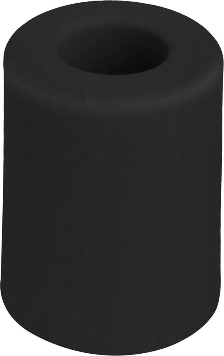 Deltafix Deurbuffer - deurstopper - zwart - rubber - 50 x 35 mm - schroefbevestiging