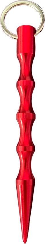 BNTK - Kubotan - Porte-clés - Autodéfense - Rouge - Sharp - Porte-clés d' Defense