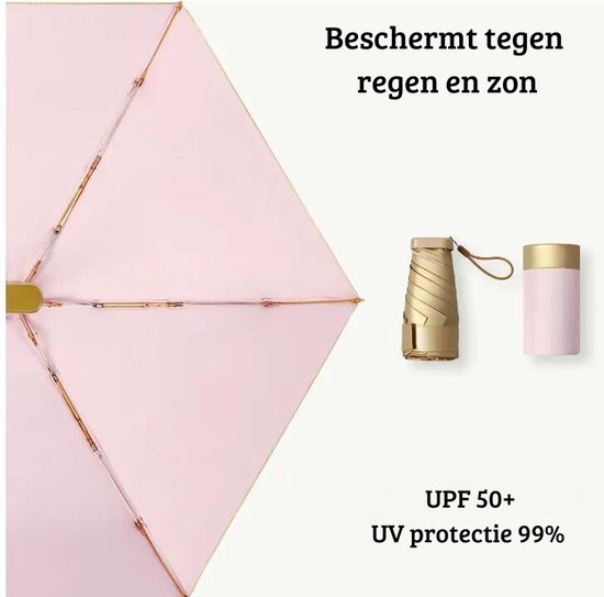 Foto: Compacte paraplu 6 ribben kleine zakparaplu windbestendig uv bescherming ultralichte paraplu met opbergtas oude reisparap opvouwbaar robuust mini paraplu voor zon en regen