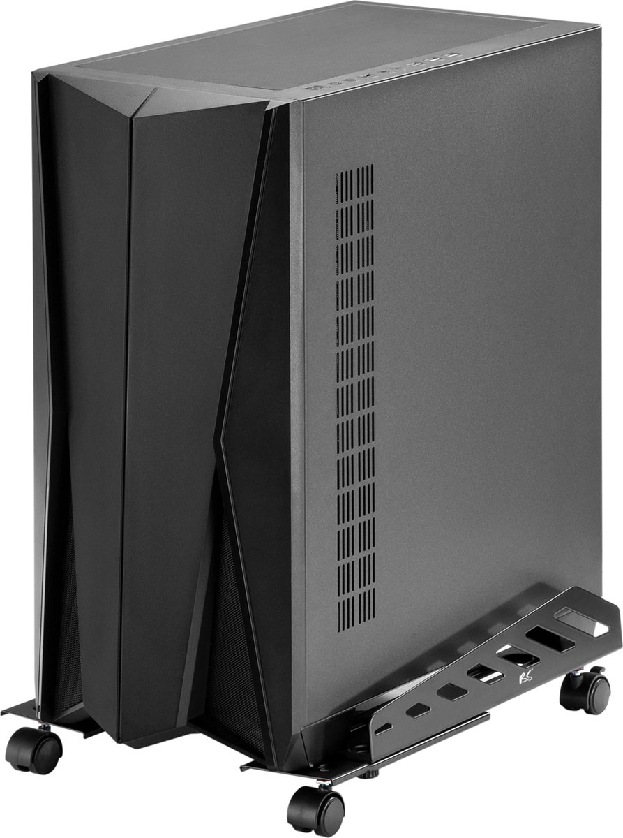 NanoRS RS480 - PC Houder - Desktop Standaard tot max 25kg met wielen - breedte 160~300mm - Zwart - NanoRS