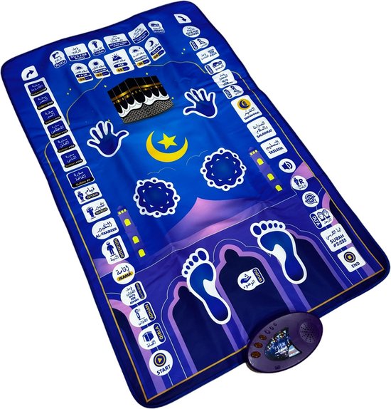 MY SALAH MAT Tapis de prière interactif Tapis de prière Kinder Apprendre à prier...