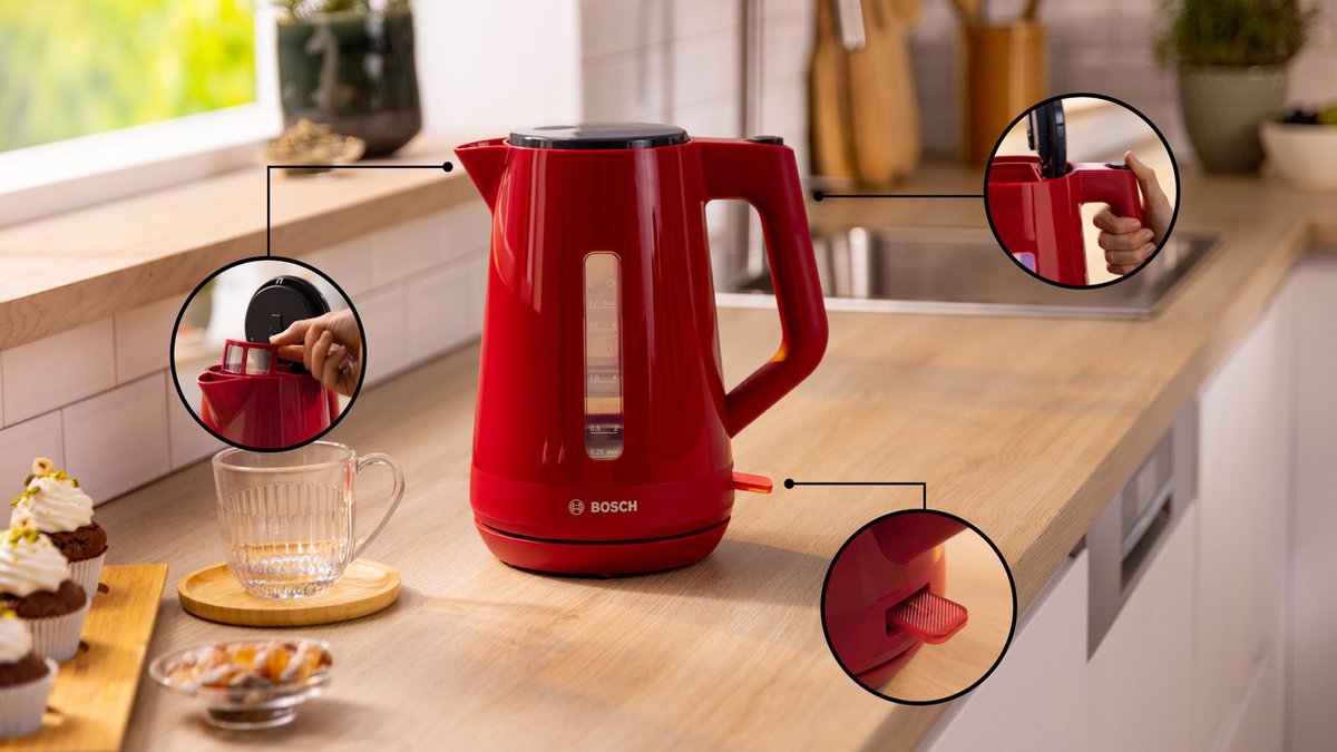 Bosch TWK1M124 MyMoment - Waterkoker - Rood — afbeelding 6