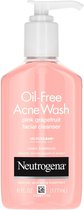 Neutrogena - Oil-Free Acne Wash - Salicylic Acid Acne Treatment - Pink Grapefruit Facial Cleanser - 177 ml