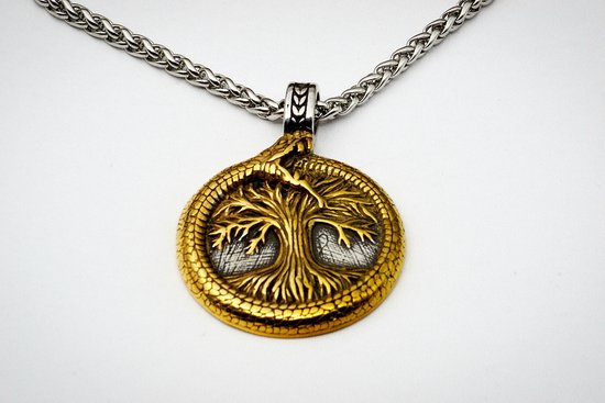 Viking Amulet Levensboom Titanium Staal Mannen Kettingen Hangers voor Vriendje Hiphop Rock Party Sieraden Creativiteit Gift Viking Amulet Levensboom Titanium Staal Mannen Kettingen Hangers voor Vriendje Hiphop Rock Party Sieraden Creativiteit Gift