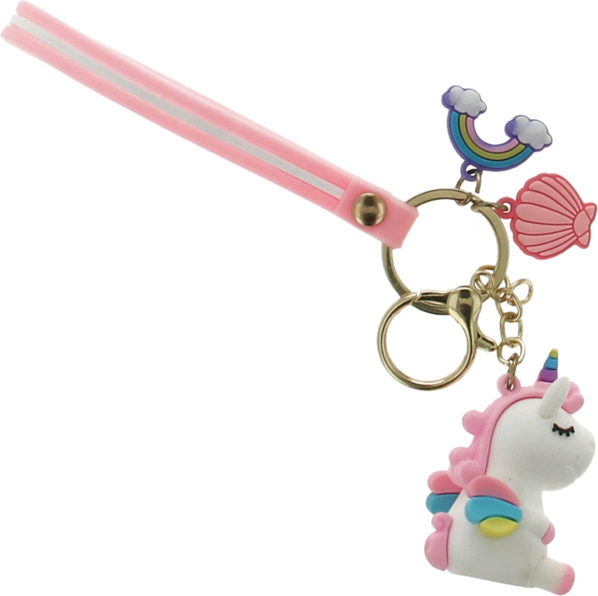 Sleutelhanger Unicorn - Eenhoorn - Wit
