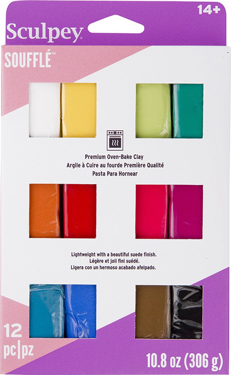 Set Sculpey souffle - 12x28 gr - Sculpey