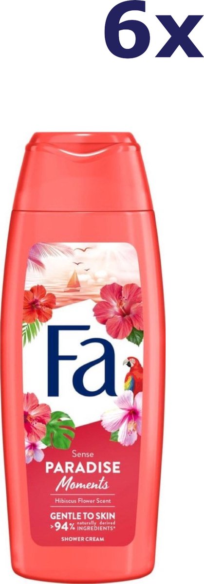 Goedkoopste 6x Fa douchegel 250ml Paradise Moments