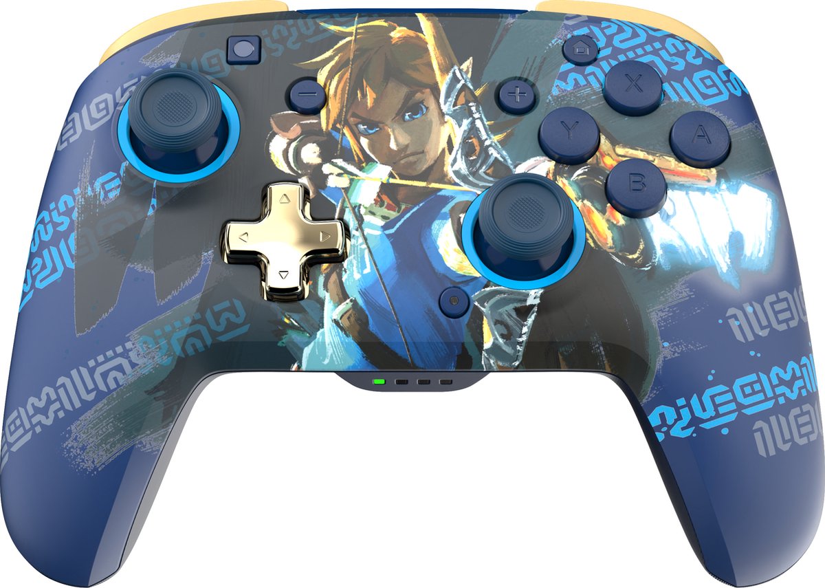 PDP Gaming Rematch Draadloze Controller - Link Hero Glow in the Dark - Nintendo Switch