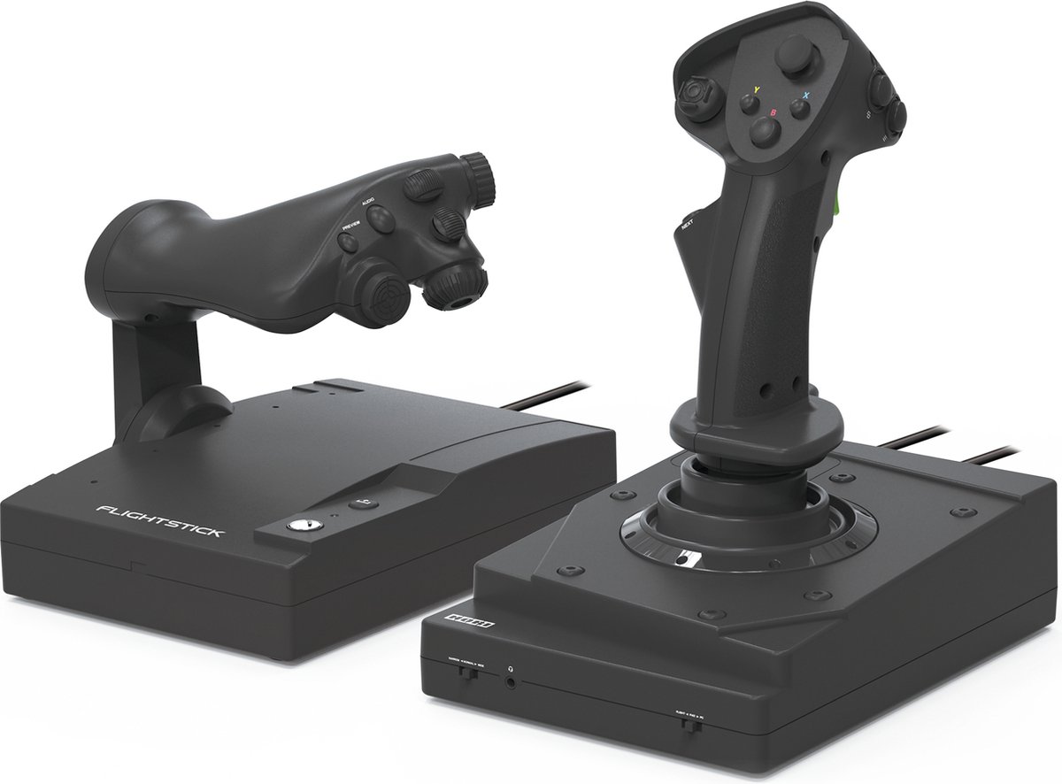 HORI - HOTAS Flight Stick Ontworpen voor Xbox Series X|S, Xbox One en PC - Officieel gelicentieerd door Microsoft