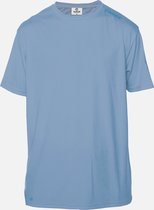 SKINSHIELD - FACTOR 50+ UV-zonbeschermend sport shirt heren - korte mouwen - Columbia Blue - Blauw - XS