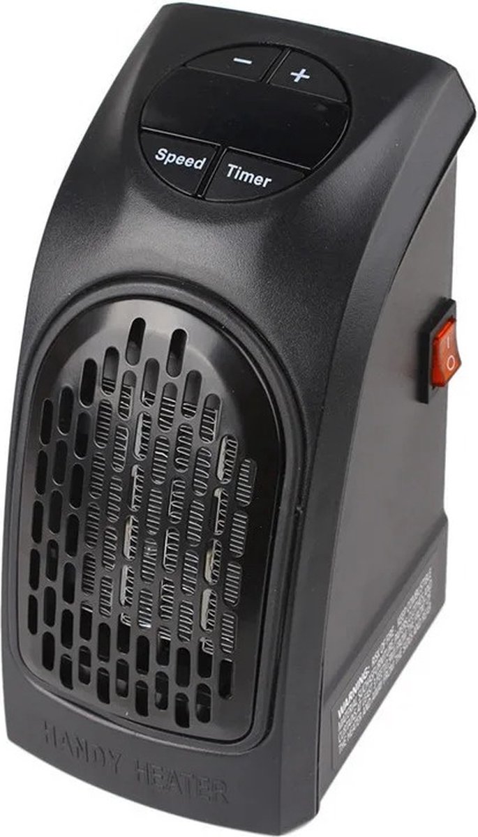 ShopbijStef - Kachelventilator - Elektrische Kachel - Elektrische kachels - Mini Heater - Ecofan - Haardventilator - Inclusief Afstandsbediening - 400W - Zwart