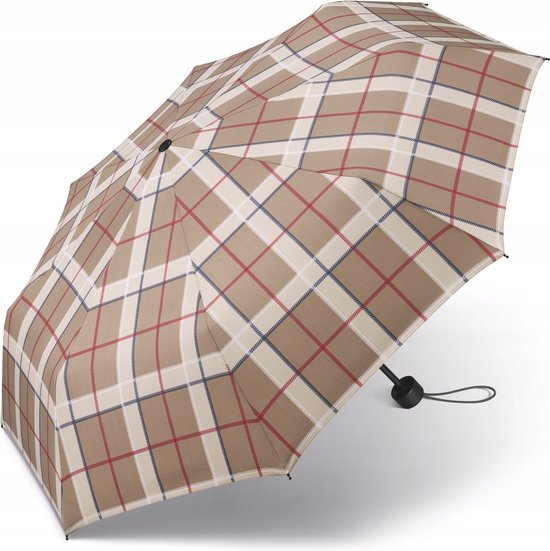 Happy Rain - Mini parapluie avec protection UV - Automatique - beige - 94 CM
