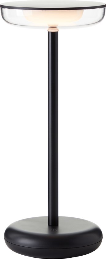 Brilliant lamp Platon LED lampe de table d'extérieur 27cm noir/aluminium transparent noir 2 W LED intégrée